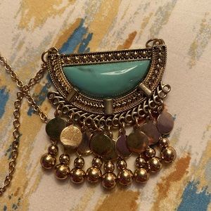 aeropostale big stone long necklace